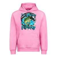 Fuchsia Pink i d rather be fishing Urban Hoodie - AdoDesignShop