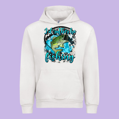 I D Rather Be Fishing Urban Hoodie Designed By Adodesignshop