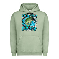 Pigment Oil Green i d rather be fishing Urban Hoodie - AdoDesignShop