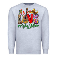 Heather Grey Love Mexico Premium Sweatshirt - RanaPortraitStore