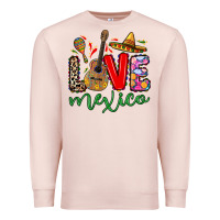 Pale Pink Love Mexico Premium Sweatshirt - RanaPortraitStore
