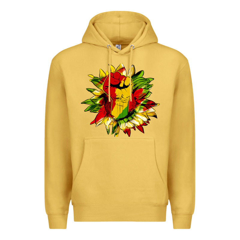 Juneteenth Sunflower Premium Hoodie by HRA Design Shop | Teevron