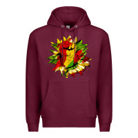 Burgundy juneteenth sunflower Premium Hoodie - HRA Design Shop