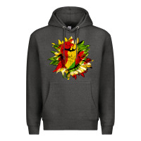 Charcoal Heather juneteenth sunflower Premium Hoodie - HRA Design Shop