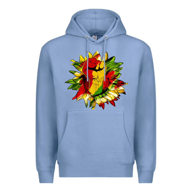 Juneteenth Sunflower Premium Hoodie by HRA Design Shop | Teevron