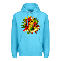 Ocean Blue juneteenth sunflower Premium Hoodie - HRA Design Shop