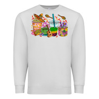 Dove Grey Mexico coffee cups Premium Sweatshirt - RanaPortraitStore