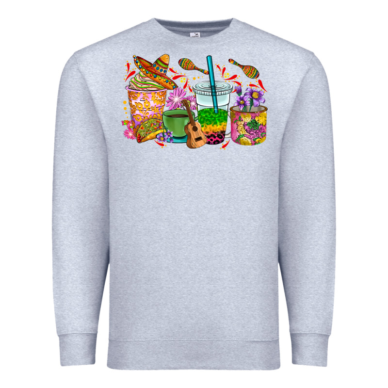 Mexico Coffee Cups Premium Sweatshirt by RanaPortraitStore | Teevron