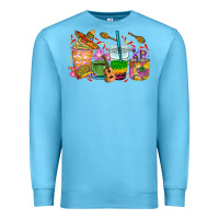 Ocean Blue Mexico coffee cups Premium Sweatshirt - RanaPortraitStore