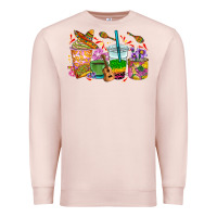 Pale Pink Mexico coffee cups Premium Sweatshirt - RanaPortraitStore