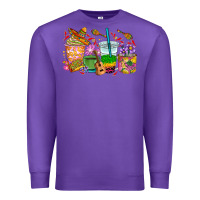 Purple Mexico coffee cups Premium Sweatshirt - RanaPortraitStore