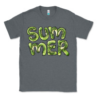 Charcoal Heather summer kiwi Classic Tee - BarkalooDesign