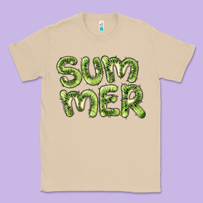 Summer Kiwi Classic Tee Designed By Barkaloodesign