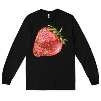 Black strawberry Long Sleeve Tee - BarkalooDesign
