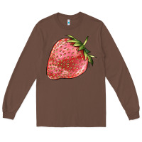 Chestnut strawberry Long Sleeve Tee - BarkalooDesign