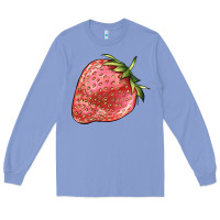 Colony Blue strawberry Long Sleeve Tee - BarkalooDesign