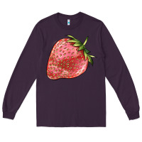Plum strawberry Long Sleeve Tee - BarkalooDesign