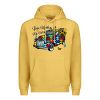 Antique Gold love needs no words Premium Hoodie - CowhideDigitalArt