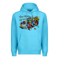 Ocean Blue love needs no words Premium Hoodie - CowhideDigitalArt
