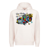 Pale Pink love needs no words Premium Hoodie - CowhideDigitalArt