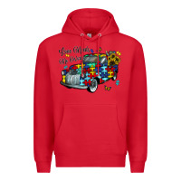 Red love needs no words Premium Hoodie - CowhideDigitalArt