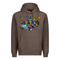 Coffee love needs no words Premium Hoodie - CowhideDigitalArt