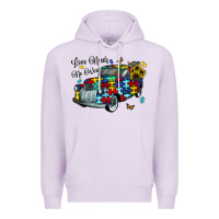 Lilac love needs no words Premium Hoodie - CowhideDigitalArt