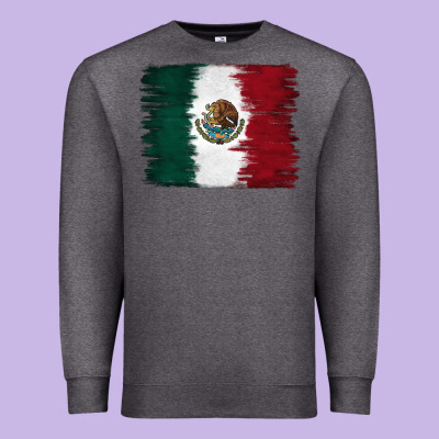 Premium Sweatshirt Mexican Flag