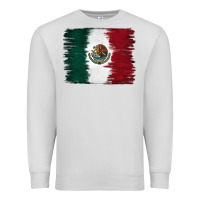 Dove Grey Mexican Flag Premium Sweatshirt - RanaPortraitStore