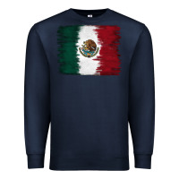 Navy Mexican Flag Premium Sweatshirt - RanaPortraitStore