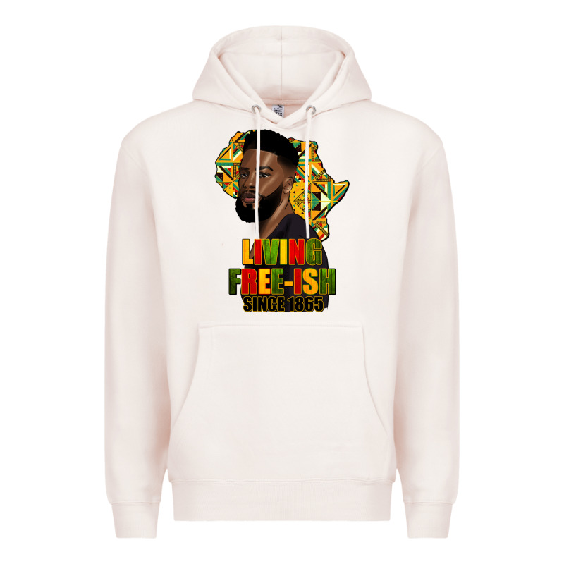 Juneteenth Living Freeish Since 1865 Premium Hoodie by HRA Design Shop | Teevron