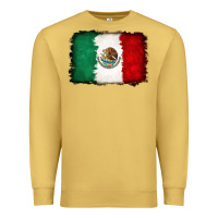 Antique Gold Mexican flag Premium Sweatshirt - RanaPortraitStore