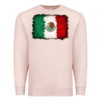 Pale Pink Mexican flag Premium Sweatshirt - RanaPortraitStore