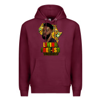 Burgundy juneteenth living freeish since 1865 Premium Hoodie - HRA Design Shop
