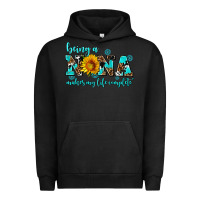 Pigment Black being a nana makes my life complete Urban Hoodie - AdoDesignShop