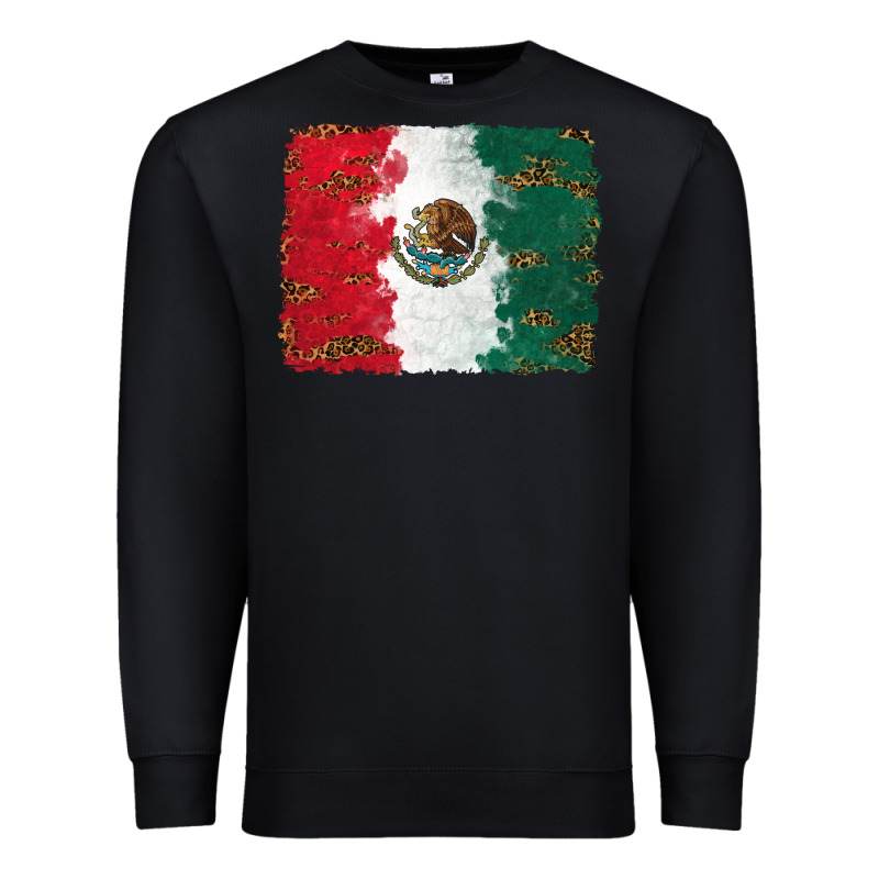Mexican Flag With Leopard Premium Sweatshirt by RanaPortraitStore | Teevron