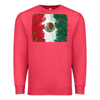 Cardinal Mexican Flag With Leopard Premium Sweatshirt - RanaPortraitStore