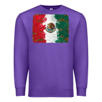 Purple Mexican Flag With Leopard Premium Sweatshirt - RanaPortraitStore