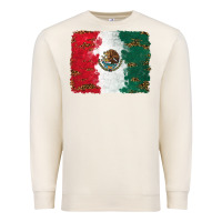 Sandshell Mexican Flag With Leopard Premium Sweatshirt - RanaPortraitStore