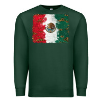 Sports Green Mexican Flag With Leopard Premium Sweatshirt - RanaPortraitStore