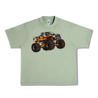 Oil Green monster truck Urban Heavy Tee - Artiststas