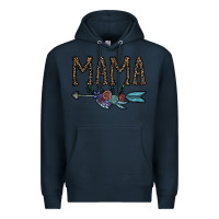 Navy mama Premium Hoodie - CowhideDigitalArt