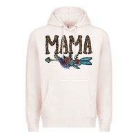Pale Pink mama Premium Hoodie - CowhideDigitalArt