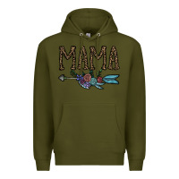 Army Green mama Premium Hoodie - CowhideDigitalArt