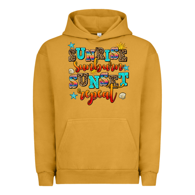 Sunrise Sunburn Sunset Repeat Urban Hoodie by AdoDesignShop | Teevron