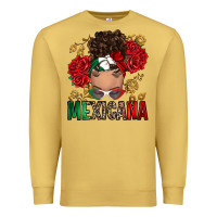 Mexicana Latina Messy Bun Premium Sweatshirt | Teevron