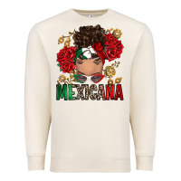 Sandshell Mexicana Latina messy bun Premium Sweatshirt - RanaPortraitStore