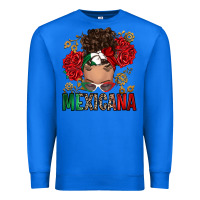 True Royal Mexicana Latina messy bun Premium Sweatshirt - RanaPortraitStore