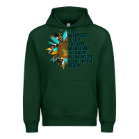 Forest Green sunflower they whispered to her Urban Hoodie - AdoDesignShop