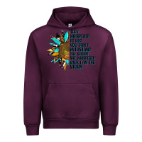 Mauve Wine sunflower they whispered to her Urban Hoodie - AdoDesignShop